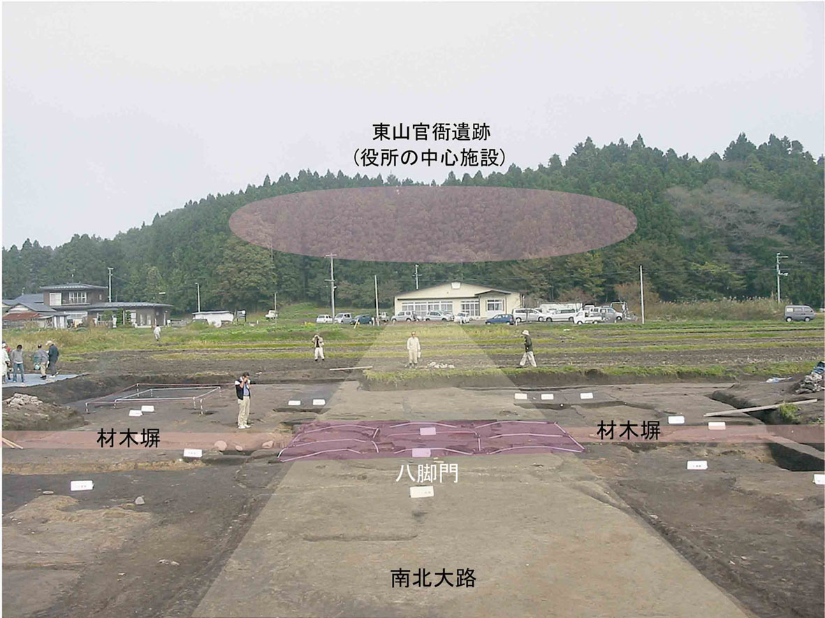 八脚門を南から見る